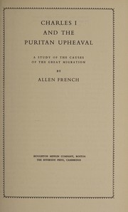 Cover of: Charles I and the Puritan Upheaval by Allen French