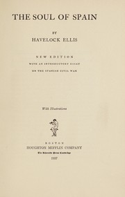 Cover of: The soul of Spain by Havelock Ellis