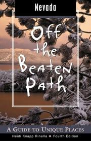 Cover of: Nevada Off the Beaten Path, 4th: A Guide to Unique Places