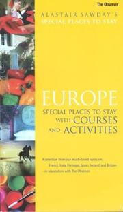 Cover of: Europe Special Places to Stay with Courses and Activities (Special Places to Stay)
