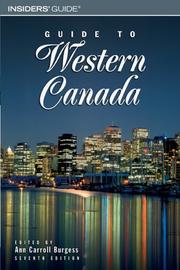 Cover of: Guide to western Canada