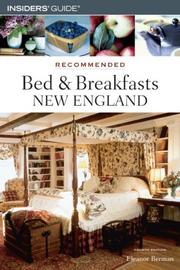 Cover of: Recommended Bed & Breakfasts New England, 4th (Recommended Bed & Breakfasts Series) by Eleanor Berman