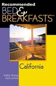 Cover of: Recommended Bed & Breakfasts California, 10th (Recommended Bed & Breakfasts Series)