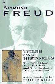 Cover of: Three Case Histories by Sigmund Freud