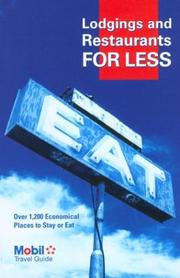 Cover of: Lodgings & Restaurants for Less (Mobil Travel Guide)