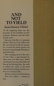 Cover of: And not to yield. by James Ramsey Ullman