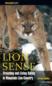 Cover of: Lion Sense, 2nd: Traveling and Living Safely in Mountain Lion Country (Kestrel)