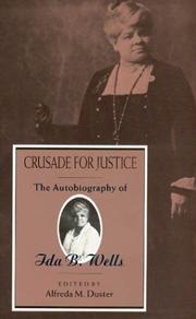 Cover of: Crusade for Justice by Ida B. Wells-Barnett