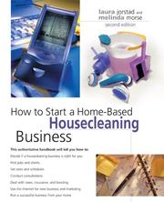 Cover of: How to Start a Home-Based Housecleaning Business, 2nd (Home-Based Business Series) by Laura Jorstad, Melinda Morse, Laura Jorstad, Melinda Morse