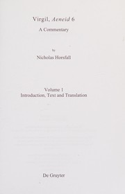 Cover of: Virgil, Aeneid 6 by Nicholas Horsfall