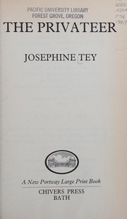 Cover of: Privateer by Josephine Tey