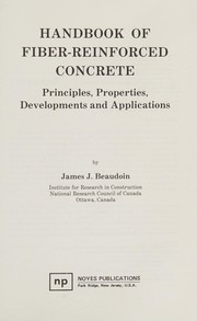Cover of: Handbook of fiber-reinforced concrete: principles properties, developments and applications