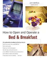 Cover of: How to Open and Operate a Bed & Breakfast, 8th by Jan Stankus