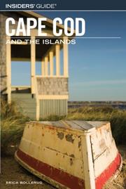 Cover of: Insiders' Guide to Cape Cod and the Islands, 7th (Insiders' Guide Series)