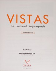 Cover of: Vistas: Introduccion a la lengua espanola - Student Edition