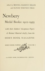 Newbery medal books, 1922-1955 by Bertha E. Mahony Miller