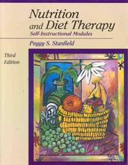 Cover of: Nutrition and diet therapy: self-instructional modules