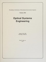Cover of: Optical systems engineering by Paul R. Yoder, Jr., editor.