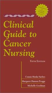 Cover of: Clinical Guide to Cancer Nursing by 
