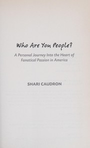 Cover of: Who are you people? by Shari Caudron 