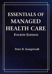 Cover of: Essentials of Managed Health Care