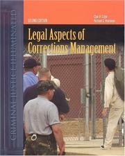 Legal aspects of corrections management by Clair A. Cripe