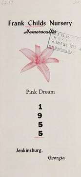 Cover of: Hemerocallis, pink dream, 1955 by Frank Childs Nursery