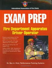 Cover of: Fire Apparatus Driver/Operator (Exam Prep) (Exam Prep (Jones & Bartlett Publishers))