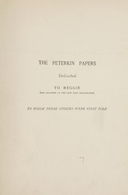 Cover of: The Peterkin papers