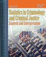 Cover of: Statistics in Criminal Justice: Analysis and Interpretation