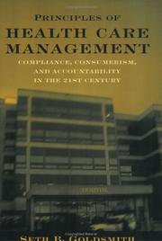 Principles of health care management by Seth B. Goldsmith