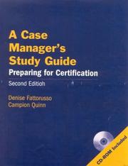 Cover of: A Case Manager's Study Guide: Preparing for Certification