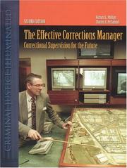 Cover of: The Effective Corrections Manager: Correctional Supervision for the Future