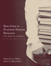 Cover of: Basic Steps In Planning Nursing Research (Basic Steps in Planning Nursing Research)