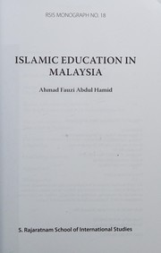 Cover of: Islamic education in Malaysia