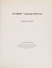 Cover of: The dBASE language reference by Jones, Edward