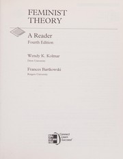 Cover of: Feminist theory by Wendy K. Kolmar, Frances Bartkowski