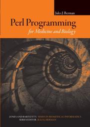 Cover of: Perl Programming for Medicine and Biology (Series in Biomedical Informatics)
