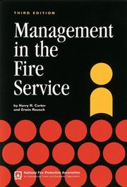Cover of: Management in the Fire Service, 3e
