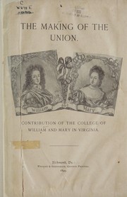 Cover of: The making of the union