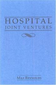 Cover of: Hospital joint ventures legal handbook