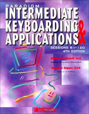 Cover of: Paradigm Intermediate Keyboarding & Applications by William M. Mitchell, Ronald G. Kapper