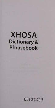 Xhosa-English/ English-Xhosa Dictionary & Phrasebook by Mantoa Motinyane-Masoko