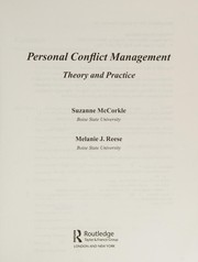 Cover of: Personal conflict management
