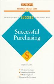 Cover of: Successful purchasing by Stephen Carter