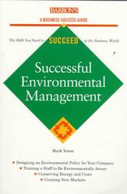 Cover of: Successful environmental management