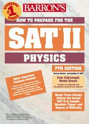 Cover of: How to prepare for the SAT II by Herman Gewirtz