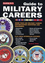 Cover of: Guide to military careers: Air Force, Army, Coast Guard, Marines, Navy
