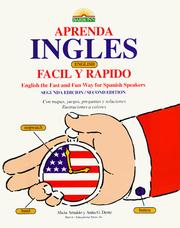 Cover of: Aprenda inglés, English, fácil y rápido