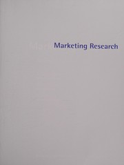 Cover of: Marketing Research: by A. Parasuraman